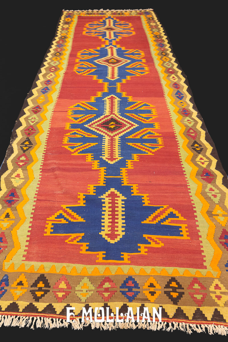 Kilim Rug Shirvan Beige/Brown Color Border n°:246